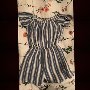 Striped romper
